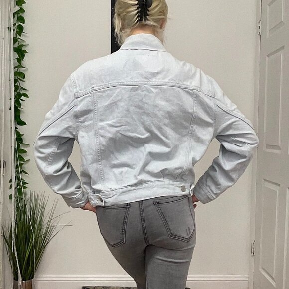 Levi's Long Sleeve Button-Up Denim Jacket Chest Pocket Size S Blue - Picture 6 of 6